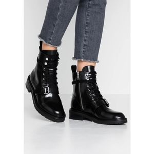 AllSaints Donita Lace Up Combat Black Boots